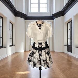 NWOT-L.A.M.B.- Floral Circle Skirt-6